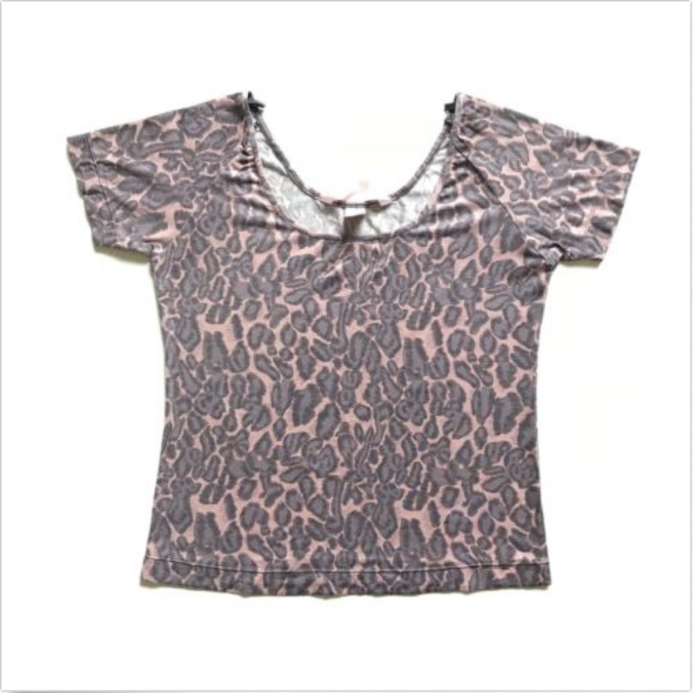 Victoria's Secret Short Sleeve Animal Print Shirt